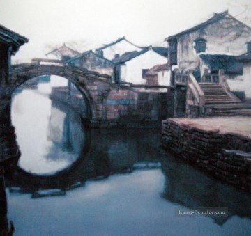 Landschaft von Jiangnan Water Shanshui chinesische Landschaft Ölgemälde